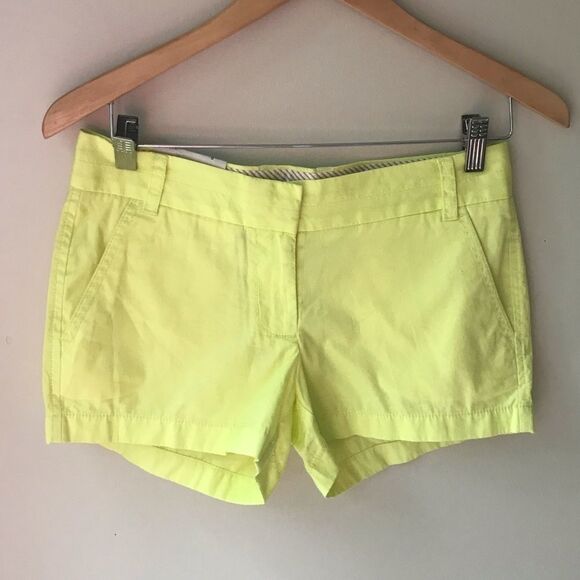 J. Crew Neon Green Yellow Broken Chino - Picture 1 of 6